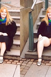 Monika PH German redhead bbw in pantyhose tights