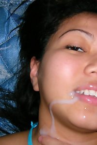 round chick vigorously sucking on a plaything